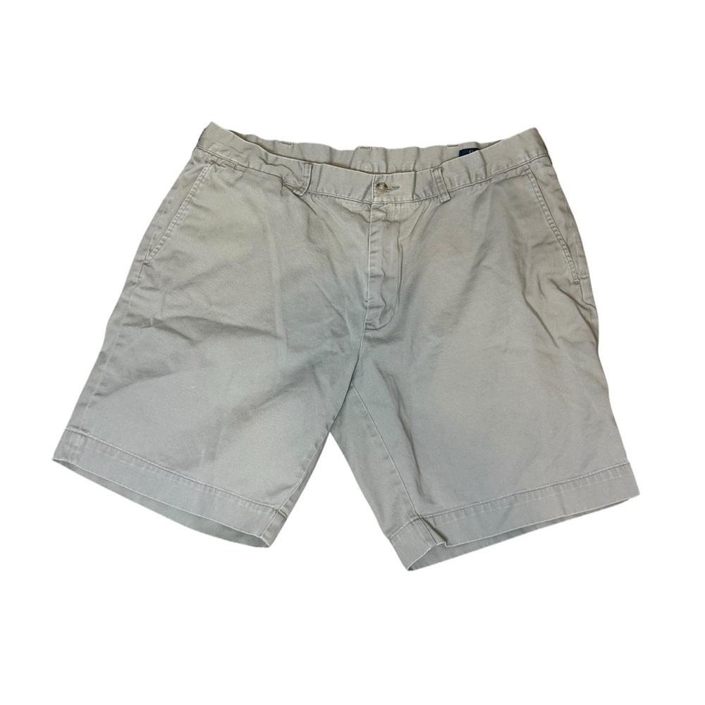 Polo Ralph Lauren Shorts Mens 36 Beige Flat Front 100% Cotton Twill Preppy Golf